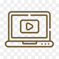 笔记本电脑图标 电子产品图标 线条-空若网 笔记本电脑图标 电子产品图标 线条-空若网