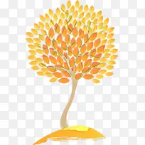 黄色 橙色 树-空若网 黄色 橙色 树-空若网