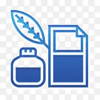 羽毛笔图标 茎图标 蓝色-空若网 羽毛笔图标 茎图标 蓝色-空若网