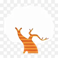 橙色 树 手指-空若网 橙色 树 手指-空若网