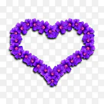 紫色 心形 薰衣草-空若网 紫色 心形 薰衣草-空若网