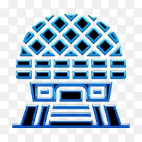 现代建筑图标 建筑图标 线条-空若网 现代建筑图标 建筑图标 线条-空若网