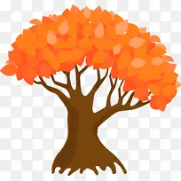 抽象树 橘子 树-空若网 抽象树 橘子 树-空若网