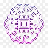 人工智能图标 大脑图标 紫罗兰色-空若网 人工智能图标 大脑图标 紫罗兰色-空若网