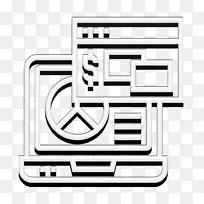 区块链图标 笔记本电脑图标 线条-空若网 区块链图标 笔记本电脑图标 线条-空若网