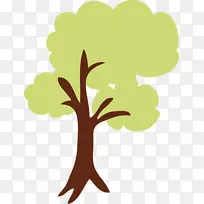 卡通树 抽象树 水彩-空若网 卡通树 抽象树 水彩-空若网