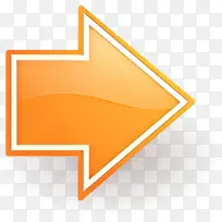 箭头 橙色 线条-空若网 箭头 橙色 线条-空若网