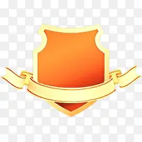 橙色 盾形 黄色-空若网 橙色 盾形 黄色-空若网