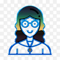 职业女性图标 教师图标 蓝色-空若网 职业女性图标 教师图标 蓝色-空若网