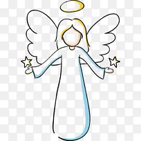 天使 白色 卡通-空若网 天使 白色 卡通-空若网