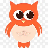 卡通 猫头鹰 橙色-空若网 卡通 猫头鹰 橙色-空若网