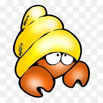 卡通蟹癌星座-黄海螺癌-空若网 卡通蟹癌星座-黄海螺癌-空若网