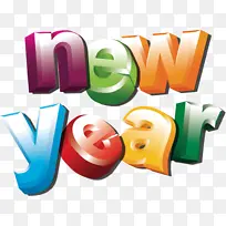 新年快乐 文字 线条-空若网 新年快乐 文字 线条-空若网