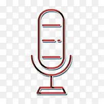 用户界面图标 麦克风图标 线路-空若网 用户界面图标 麦克风图标 线路-空若网