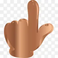 向上箭头 手指 手-空若网 向上箭头 手指 手-空若网