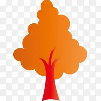 橙色 树 叶子-空若网 橙色 树 叶子-空若网