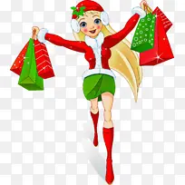卡通 圣诞精灵 圣诞节-空若网 卡通 圣诞精灵 圣诞节-空若网