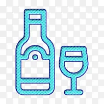 葡萄酒图标 夏季食品和饮料图标 水绿色-空若网 葡萄酒图标 夏季食品和饮料图标 水绿色-空若网