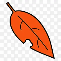 虫草叶子 卡通叶子 橙色-空若网 虫草叶子 卡通叶子 橙色-空若网