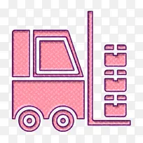 叉车图标 物流图标 粉色-空若网 叉车图标 物流图标 粉色-空若网