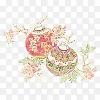 粉红色 装饰物 树枝-空若网 粉红色 装饰物 树枝-空若网