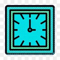 时钟图标 电子设备图标 水蓝-空若网 时钟图标 电子设备图标 水蓝-空若网