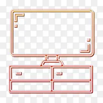 电视图标 电子设备图标 线条-空若网 电视图标 电子设备图标 线条-空若网