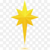 圣诞星 黄色 恒星-空若网 圣诞星 黄色 恒星-空若网