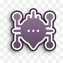 人工智能图标 聊天图标 紫色-空若网 人工智能图标 聊天图标 紫色-空若网
