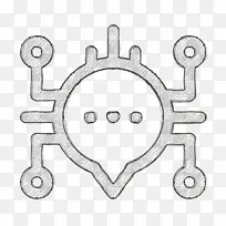 人工智能图标 聊天图标 线条艺术-空若网 人工智能图标 聊天图标 线条艺术-空若网