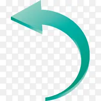 箭头 绿色 青绿色-空若网 箭头 绿色 青绿色-空若网