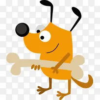 可爱的卡通狗 卡通 害虫-空若网 可爱的卡通狗 卡通 害虫-空若网