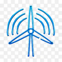 风力涡轮机图标 风能图标 智能城市图标-空若网 风力涡轮机图标 风能图标 智能城市图标-空若网