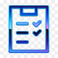清单图标 笔记和任务图标 电蓝-空若网 清单图标 笔记和任务图标 电蓝-空若网
