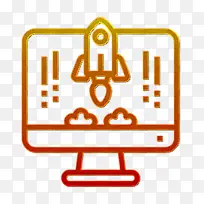 火箭图标 网站图标类型 线条-空若网 火箭图标 网站图标类型 线条-空若网