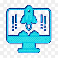 网站图标类型 火箭图标 电蓝-空若网 网站图标类型 火箭图标 电蓝-空若网