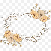 花矩形框 水彩 油漆-空若网 花矩形框 水彩 油漆-空若网