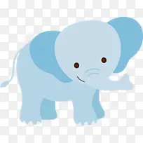 大象 卡通 水蓝-空若网 大象 卡通 水蓝-空若网