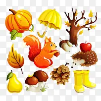 秋季背景 感恩节背景 食物组-空若网 秋季背景 感恩节背景 食物组-空若网