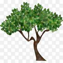 抽象树 卡通树 绿色-空若网 抽象树 卡通树 绿色-空若网