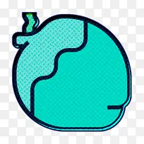 水果和蔬菜图标 椰子图标 水绿色-空若网 水果和蔬菜图标 椰子图标 水绿色-空若网