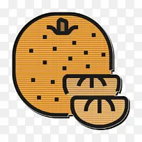 水果和蔬菜图标 食品和餐厅图标 橙色图标-空若网 水果和蔬菜图标 食品和餐厅图标 橙色图标-空若网