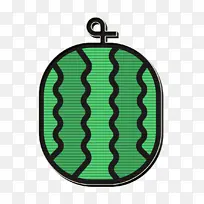 水果和蔬菜图标 西瓜图标 水绿色-空若网 水果和蔬菜图标 西瓜图标 水绿色-空若网