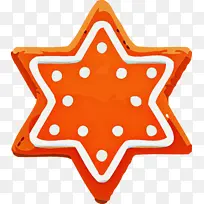 圣诞星 圣诞装饰品 橙色-空若网 圣诞星 圣诞装饰品 橙色-空若网