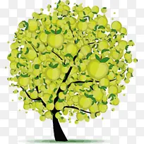 卡通树 抽象树 绿色-空若网 卡通树 抽象树 绿色-空若网