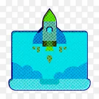 创业图标 火箭图标 浅绿色-空若网 创业图标 火箭图标 浅绿色-空若网
