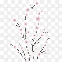 花 树枝 粉红色-空若网 花 树枝 粉红色-空若网