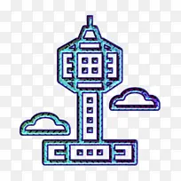 公园塔图标 芭堤雅图标 电蓝-空若网 公园塔图标 芭堤雅图标 电蓝-空若网