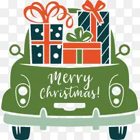 圣诞快乐汽车 绿色 汽车-空若网 圣诞快乐汽车 绿色 汽车-空若网