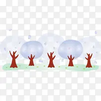 抽象的春天树 抽象的春天 树-空若网 抽象的春天树 抽象的春天 树-空若网